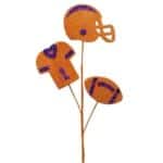 24" Orange Purple Football Pick