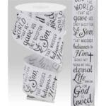 2.5" John 3:16 Ribbon