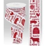 2.5” Red Farm Ribbon