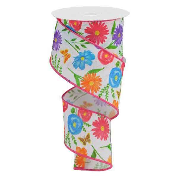 2.5" Wildflower Ribbon - 10 yards