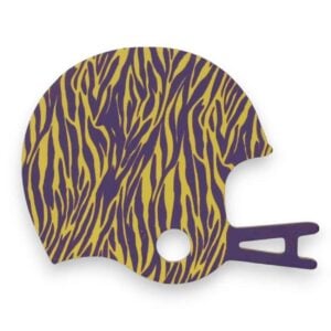 Purple Yellow Helmet Ornament