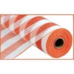 Orange White Fabric Mesh