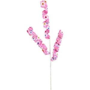Pink Daisy Curly Pick