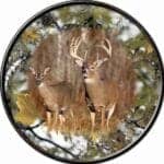 8” Camo Deer Round Sign