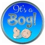 12” It's a Boy Round Sign