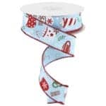 1.5”x10yds Blue Hot Cocoa Ribbon RGC174914