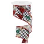 2.5”x10yds Leopard Christmas Ribbon