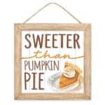 10” Pumpkin Pie Sign