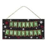 12” Banner Merry Christmas Sign