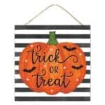 10” Trick or Treat Pumpkin Sign