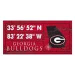 Georgia Bulldogs Coordinates Sign