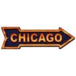 8” Chicago Arrow Sign