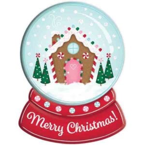 Snow Globe Gingerbread Sign