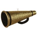 Gold Black Megaphone Ornament