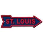 8” St Louis Arrow Sign