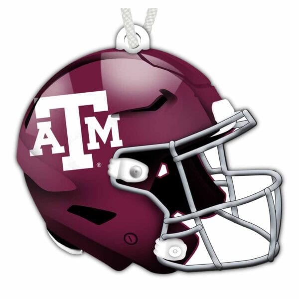 Texas AM Flat Helmet Ornament