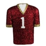 Crimson Gold Football Jersey Ornament