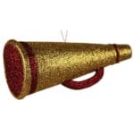 Crimson Gold Megaphone Ornament