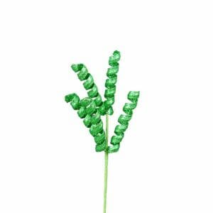 Glitter Green Curly Pick