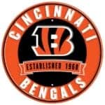 Cincinnati Bengals Metal Sign