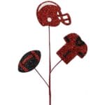 24” Red Black Football Pick