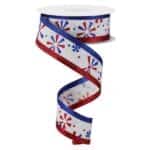 1.5”x10yds Whimsical 4th of July Ribbon