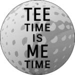 8” Tee Time Golf Round Sign