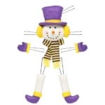 Purple Yellow Snowman Wreath Attachment Kit