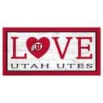 Utah Utes Love Sign