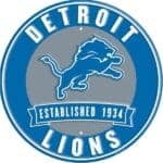 Detroit Lions Metal Sign