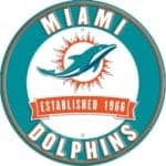 Miami Dolphins Metal Sign