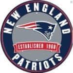 New England Patriots Metal Sign