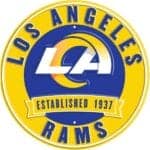 Los Angeles Rams Metal Sign