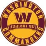 Washington Commanders Metal Sign