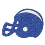 5” Blue White Football Helmet Ornament