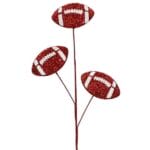 24” Red White Football Spray