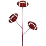 24” Crimnson White Football Spray