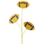 24” Yellow Purple Football Spray