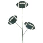 24” Green White Football Spray