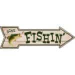 17” Gone Fishin' Sign