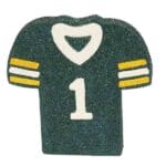 5” Green Yellow Football Ornament