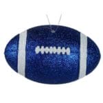 Blue White Football Ornament