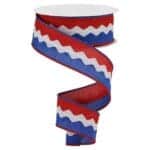 1.5" Red White Blue Ric Rac Ribbon -
10 yards