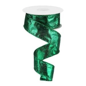 1.5" Green Metallic Ribbon - 10
yards