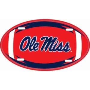Ole Miss Oval License Plate