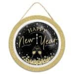 10” Happy New Year Clock Sign