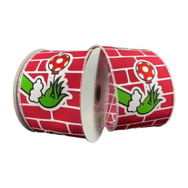2.5" Green Monster Hand Ribbon - 10
yards