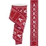 2.5”x10yds Arkansas Football Field Ribbon