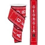 2.5”x10yds Georgia Ribbon