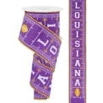 2.5”x10yds LSU Football Field Ribbon